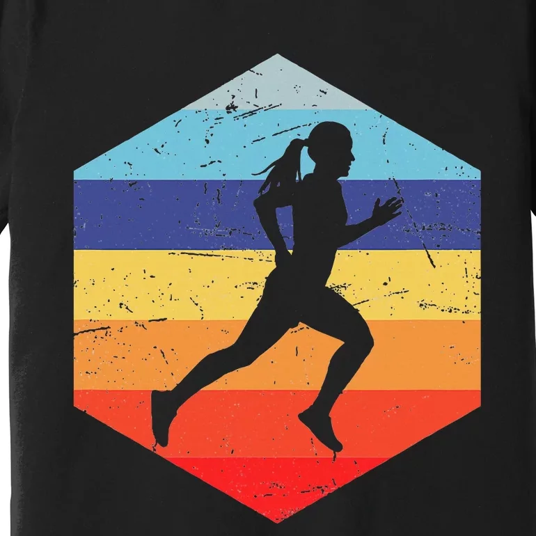 Cross Country Running Women Premium T-Shirt