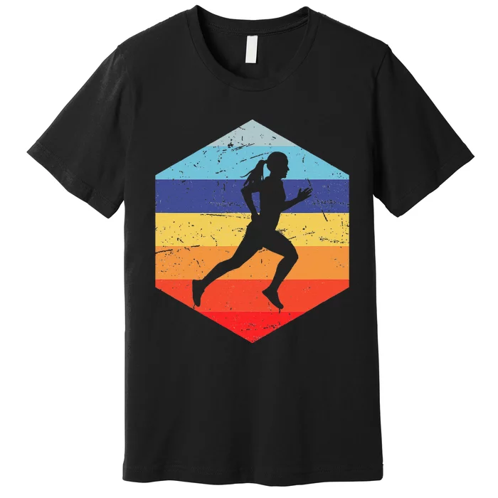 Cross Country Running Women Premium T-Shirt