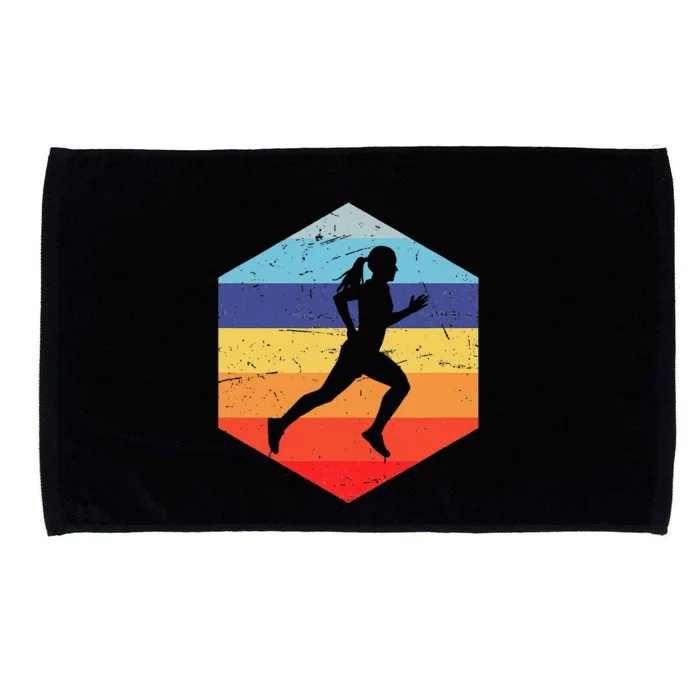 Cross Country Running Women Microfiber Hand Towel