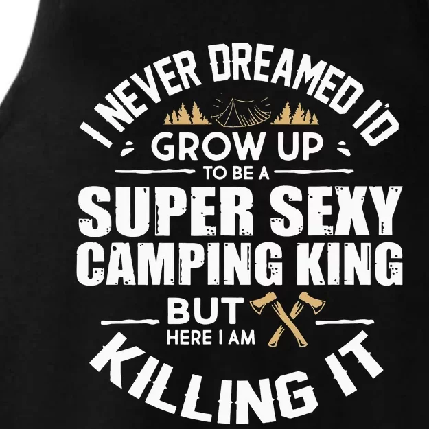 Camping Camper RV Camping Vacation gift Dad Ladies Tri-Blend Wicking Tank