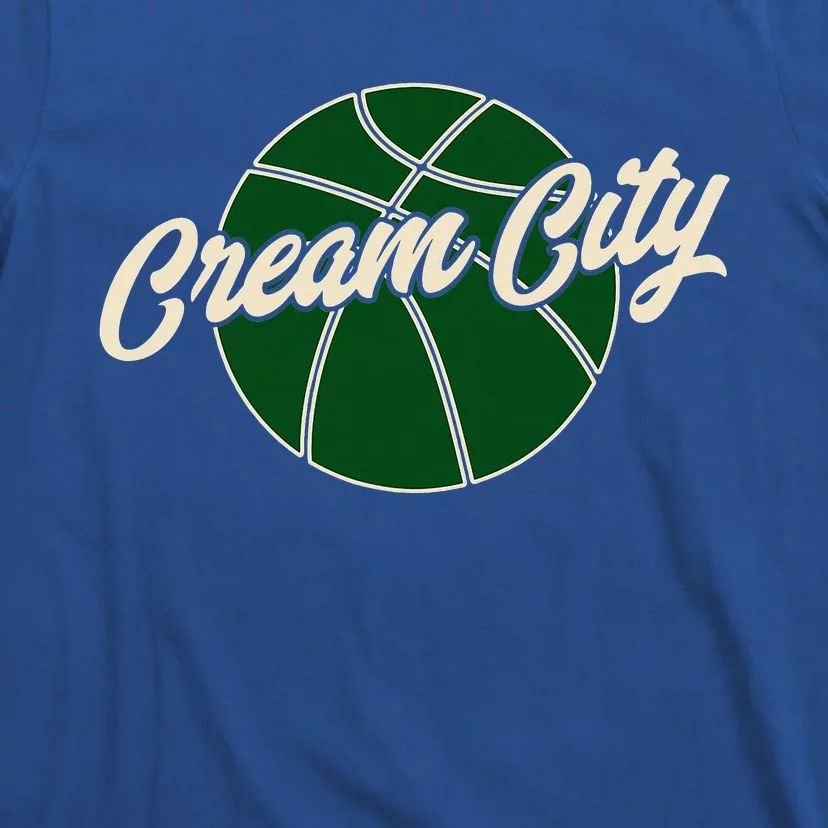 Cream City Retro Milwaukee Basketball Wisconsin T-Shirt