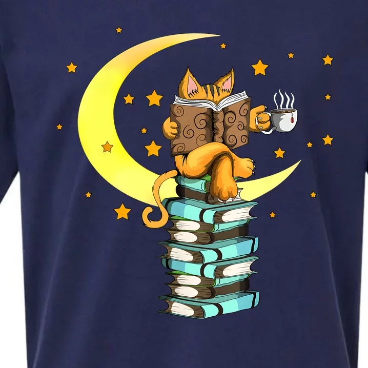 Cats Coffee Reading Kat Books Read Stubenter Kitten Sueded Cloud Jersey T-Shirt