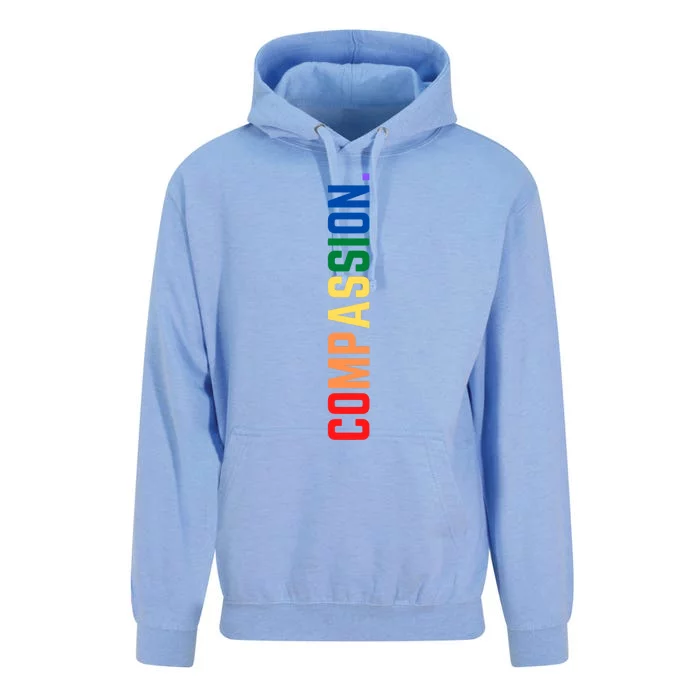 Compassion Colorful Rainbow Lgbtq Queer Pride Cool Gift Unisex Surf Hoodie