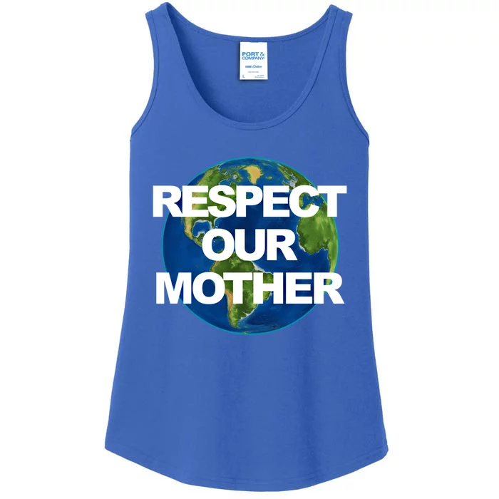 Climate Change Respect Our Mother Earth Gift Ladies Essential Tank