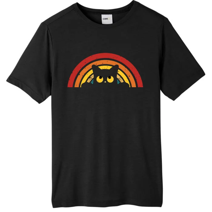 Cute Cat Rainbow Vintage ChromaSoft Performance T-Shirt