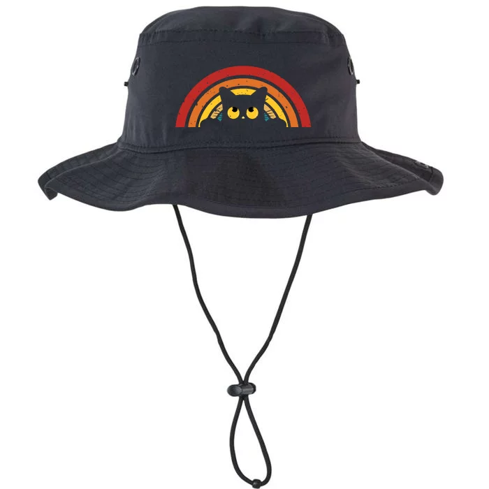 Cute Cat Rainbow Vintage Legacy Cool Fit Booney Bucket Hat