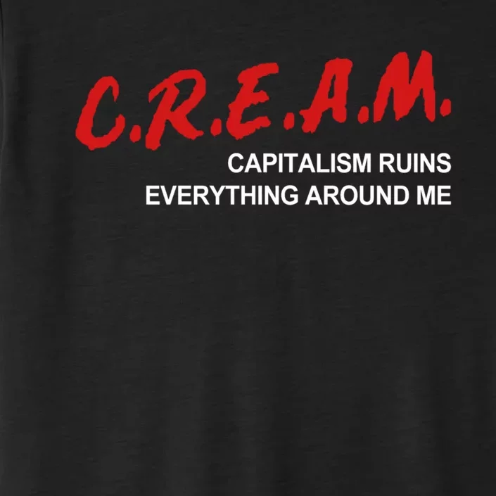 C.R.E.A.M Capitalism Ruins Everything Around Me Funny ChromaSoft Performance T-Shirt