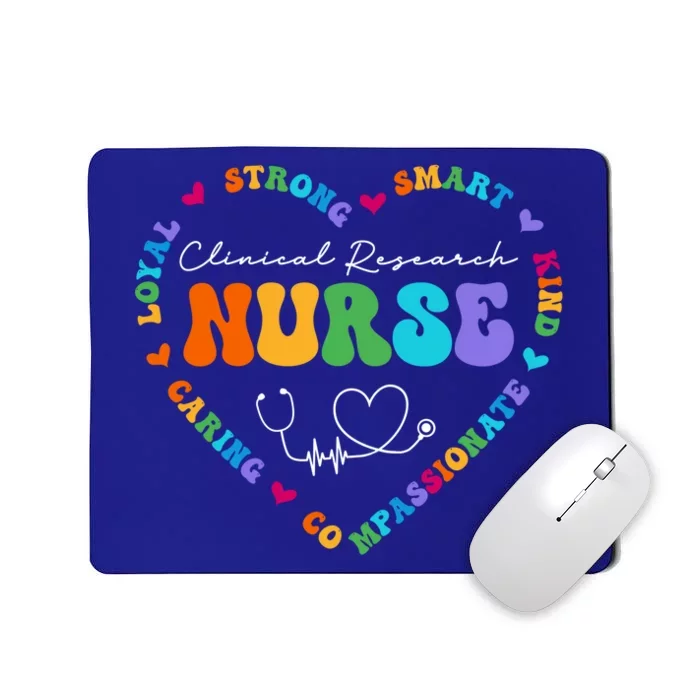 Cute Clinical Research Nurse Appreciation Nursing School Funny Gift Mousepad