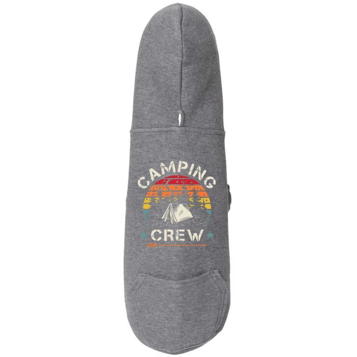 Camping Crew Retro Camper Doggie 3-End Fleece Hoodie