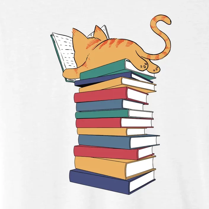 Cute Cat Reading Books Kitten Kitty Lover Reader ChromaSoft Performance T-Shirt