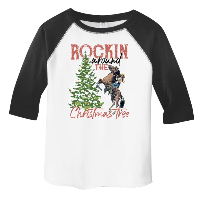 Cool Cow Rockin Around Christmas Tree Ladies Gift Toddler Fine Jersey T-Shirt