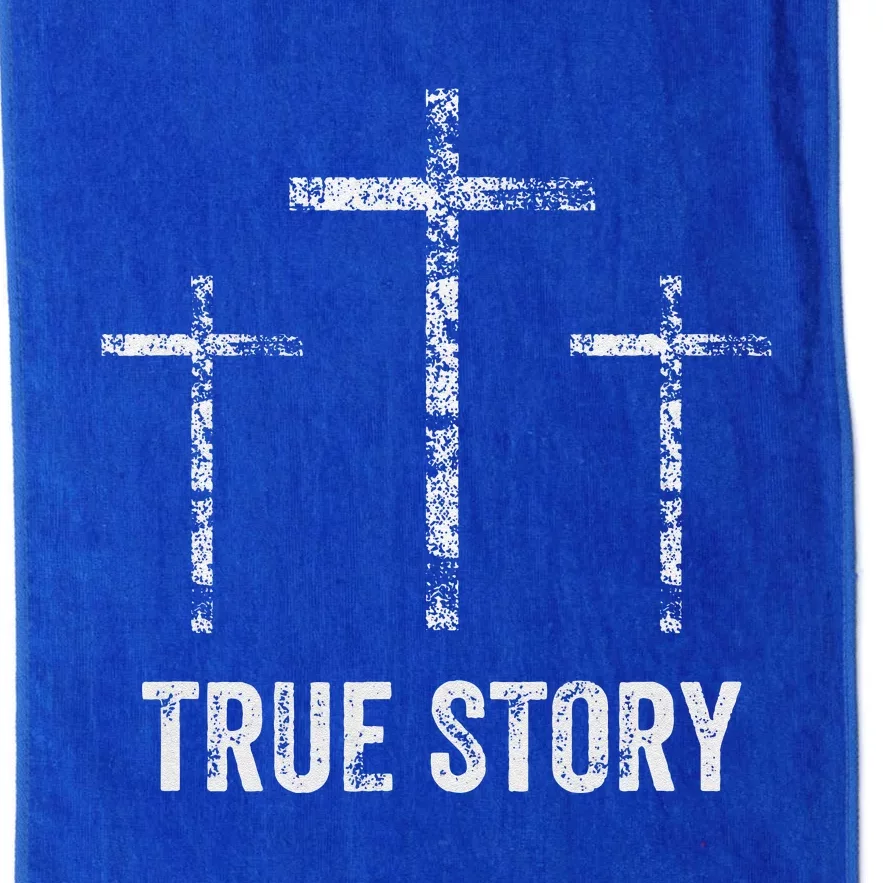 Christian Christmas Resurrection Day Jesus Three Crosses Platinum Collection Golf Towel