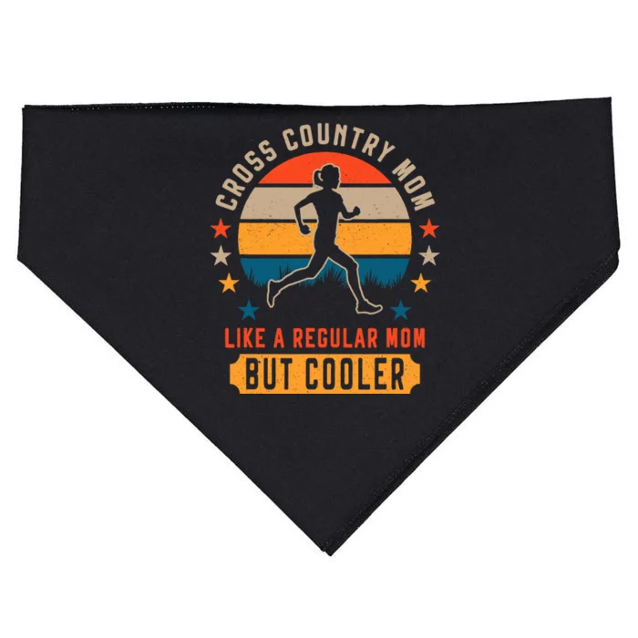 Cross Country Running Mom XC Running And Trail Running USA-Made Doggie Bandana