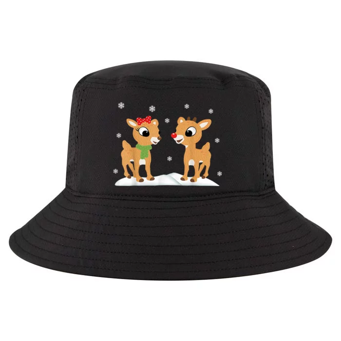 Cute Christmas Reindeers Cool Comfort Performance Bucket Hat