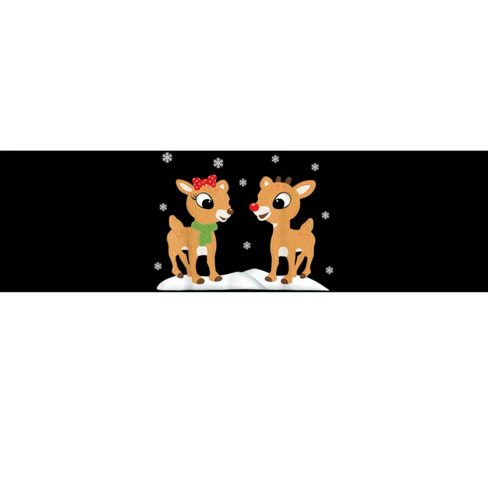 Cute Christmas Reindeers Bumper Sticker