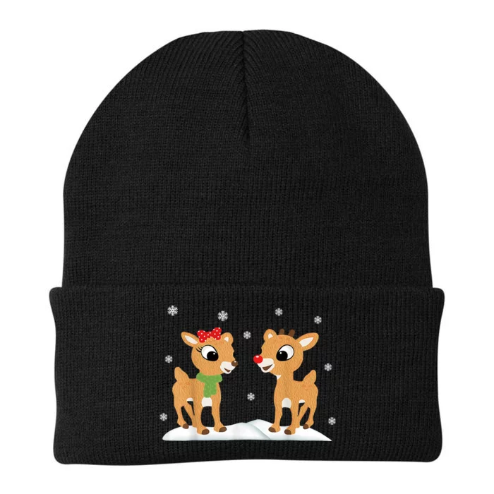 Cute Christmas Reindeers Knit Cap Winter Beanie