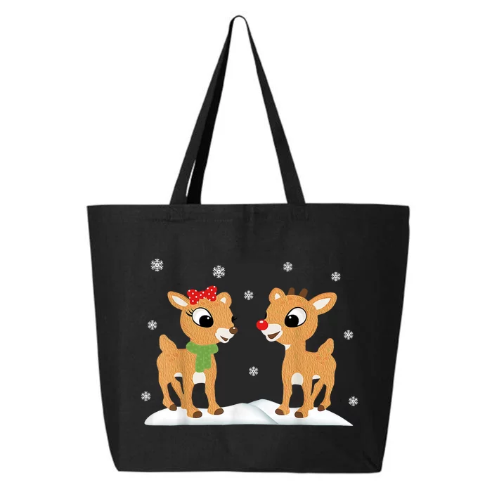 Cute Christmas Reindeers 25L Jumbo Tote