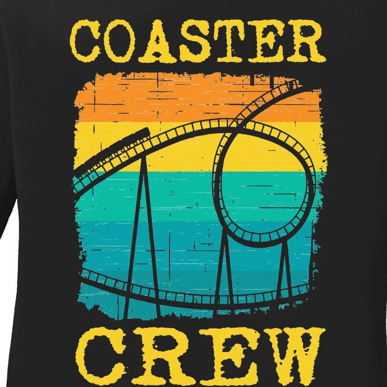 Coaster Crew Roller Coaster Ladies Long Sleeve Shirt