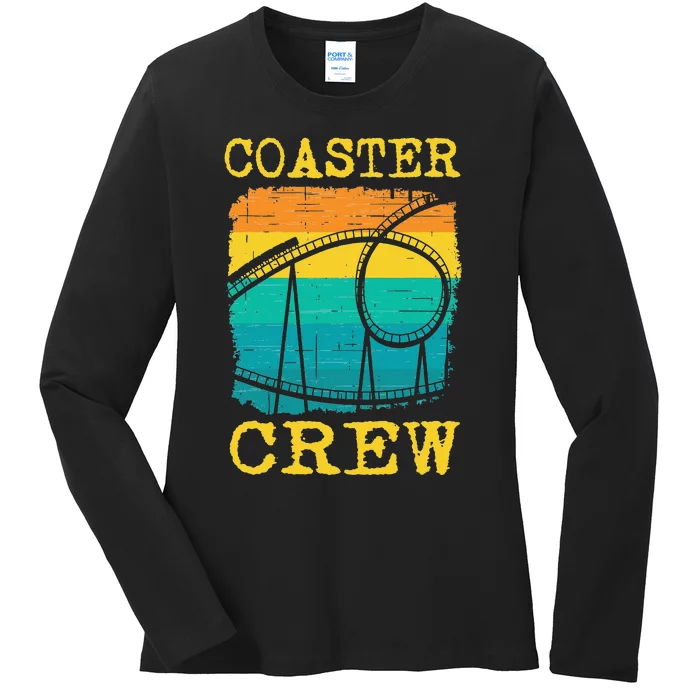 Coaster Crew Roller Coaster Ladies Long Sleeve Shirt