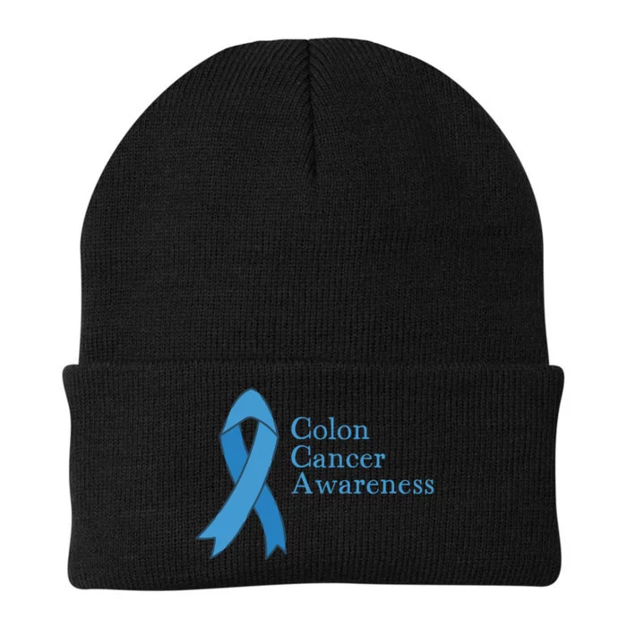 Colon Cancer Ribbon Knit Cap Winter Beanie