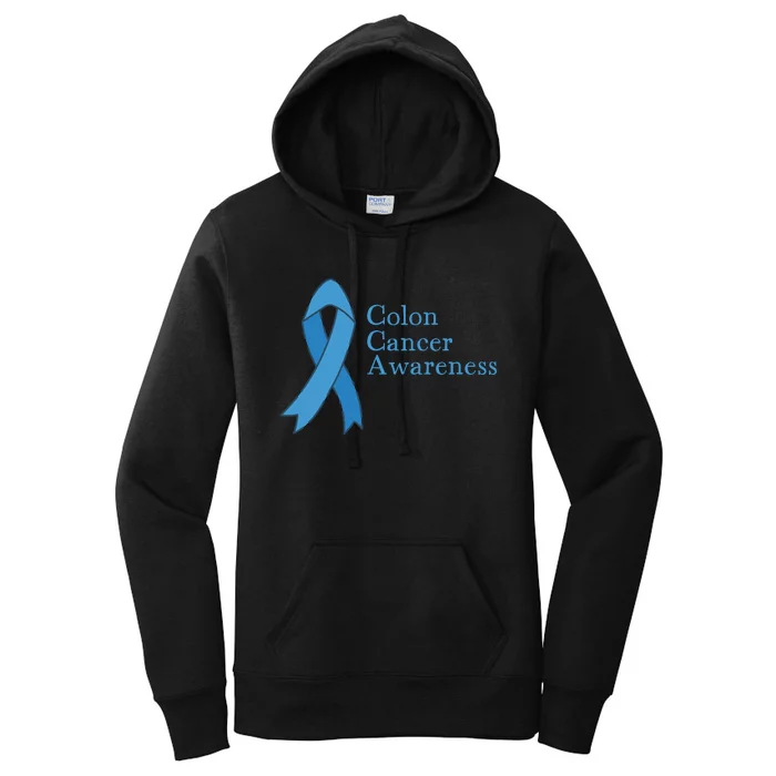 Colon Cancer Ribbon Women's Pullover Hoodie