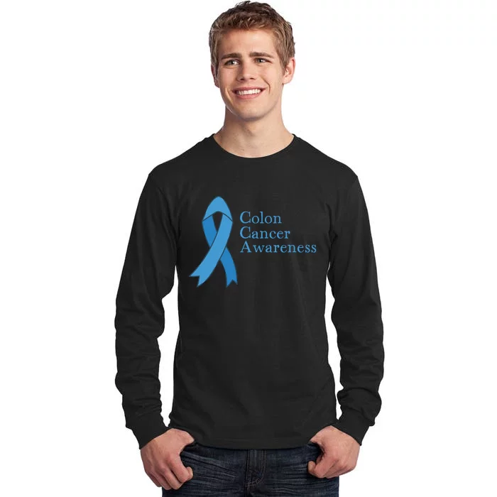 Colon Cancer Ribbon Tall Long Sleeve T-Shirt