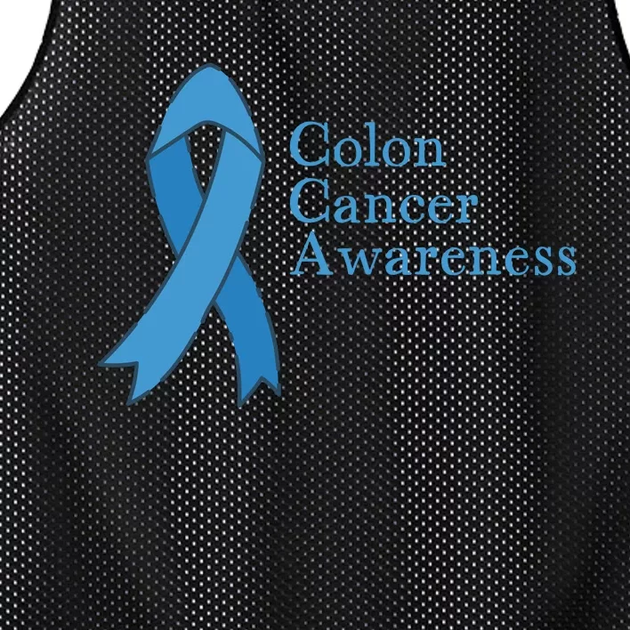 Colon Cancer Ribbon Mesh Reversible Basketball Jersey Tank