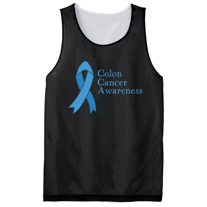 Colon Cancer Ribbon Mesh Reversible Basketball Jersey Tank