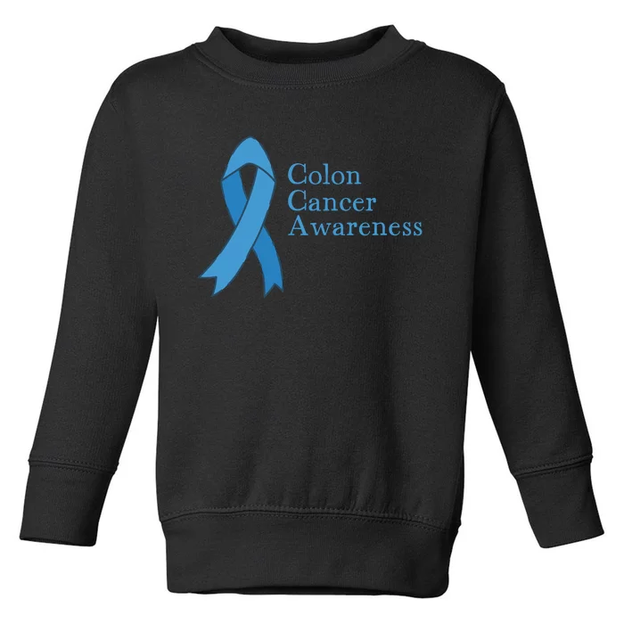 Colon Cancer Ribbon Toddler Sweatshirt