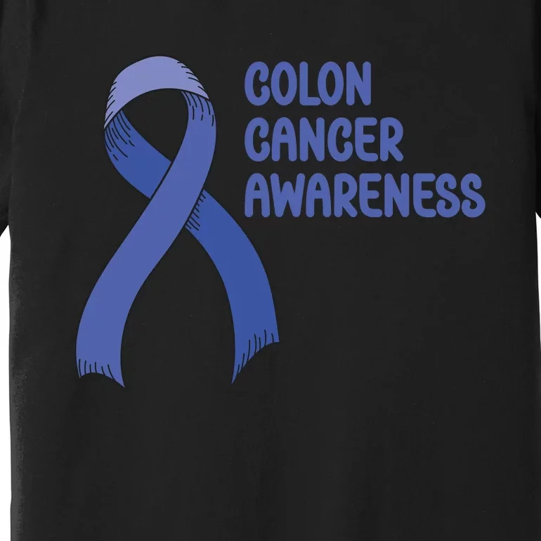 Colon Cancer Ribbon Premium T-Shirt