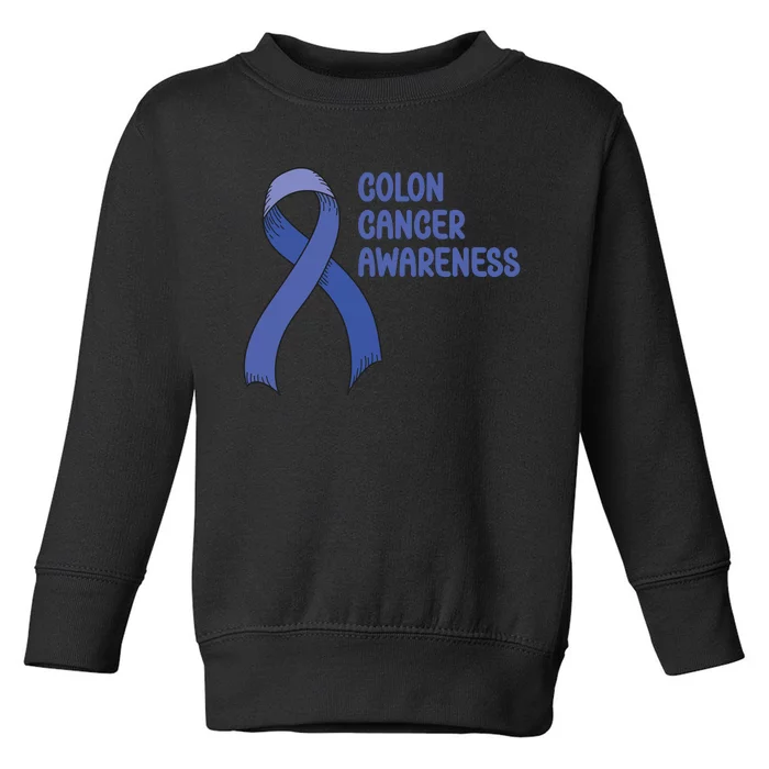 Colon Cancer Ribbon Toddler Sweatshirt