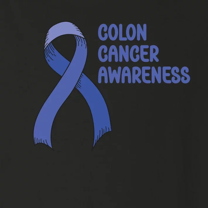 Colon Cancer Ribbon Toddler Long Sleeve Shirt