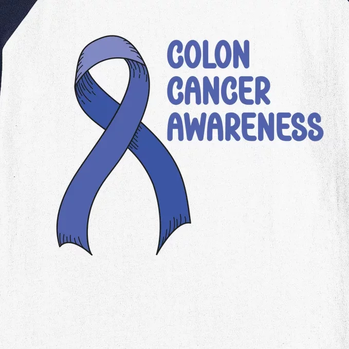 Colon Cancer Ribbon Baseball Sleeve Shirt