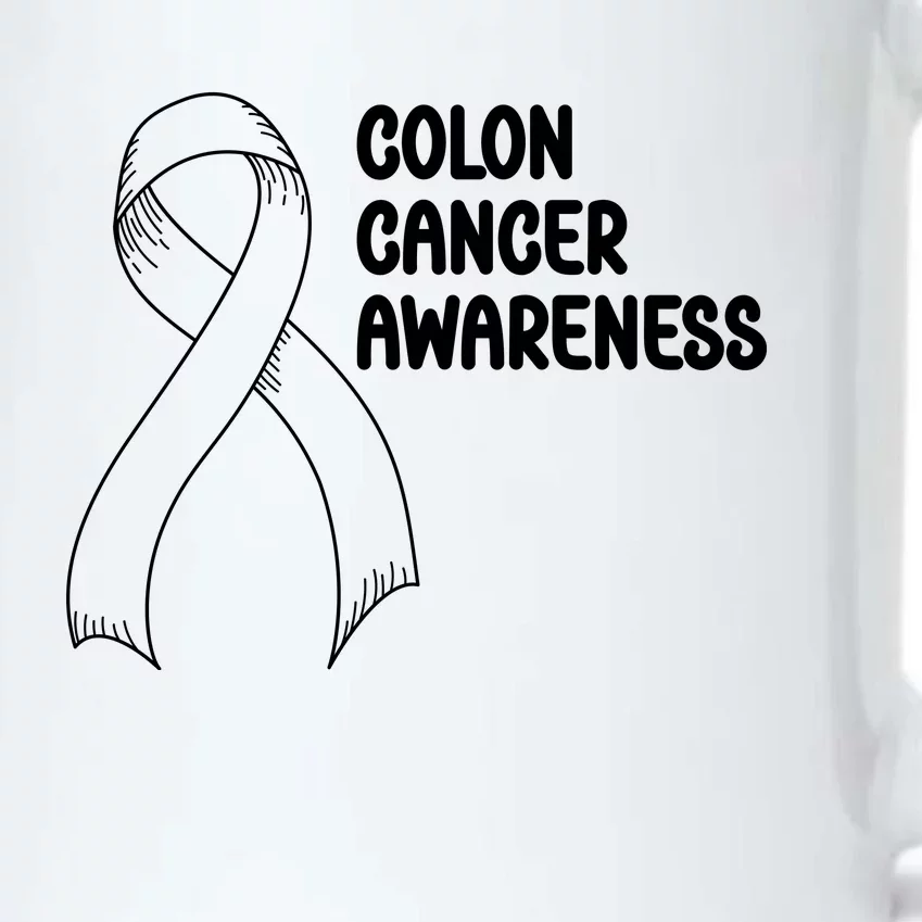 Colon Cancer Ribbon Black Version Black Color Changing Mug