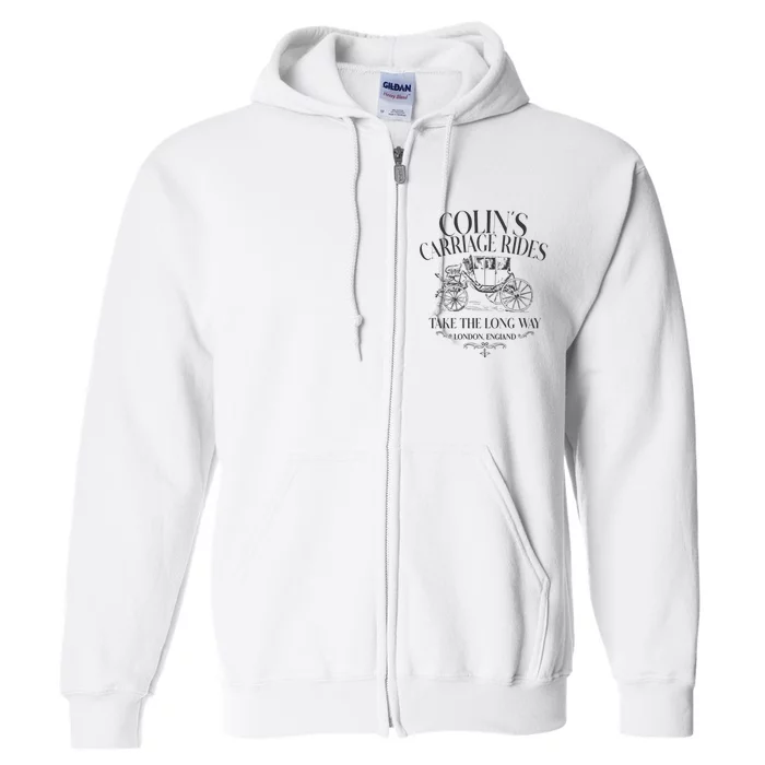 Colins Carriage Rides Take The Long Way Full Zip Hoodie