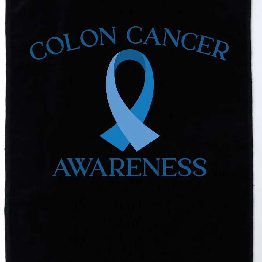 Colon Cancer Ribbon Platinum Collection Golf Towel