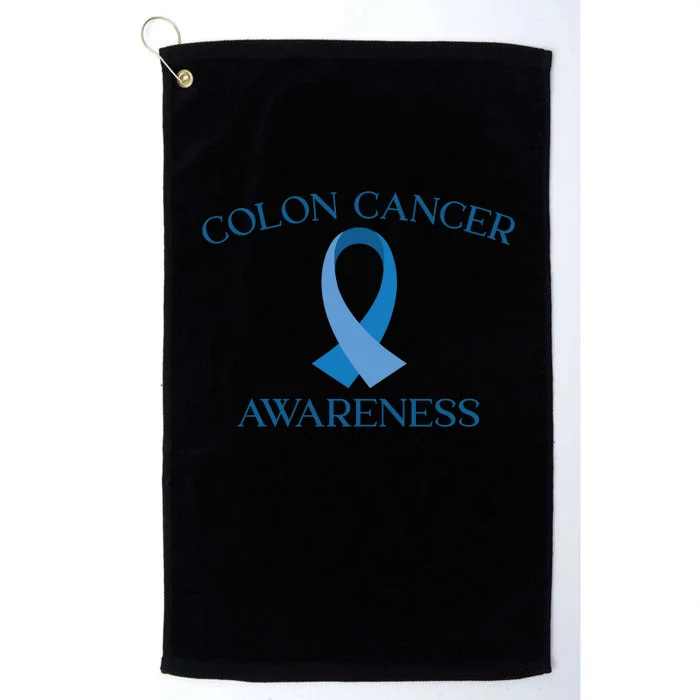 Colon Cancer Ribbon Platinum Collection Golf Towel