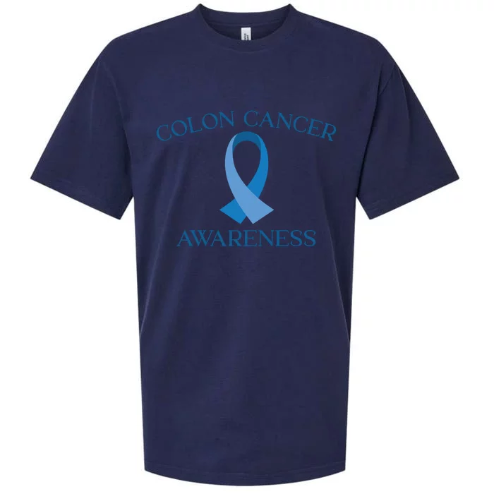 Colon Cancer Ribbon Sueded Cloud Jersey T-Shirt