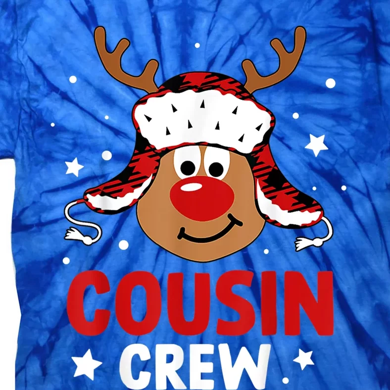 Cousin Crew Reindeer Christmas Pajama Xmas Holiday Cool Gift Tie-Dye T-Shirt