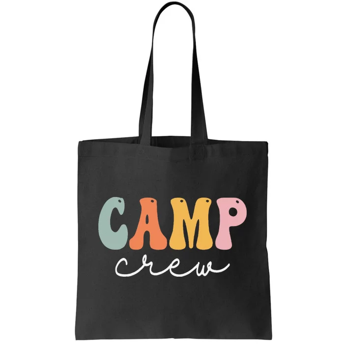 Camp Crew Retro Groovy Vintage Happy First Day Of School Tote Bag