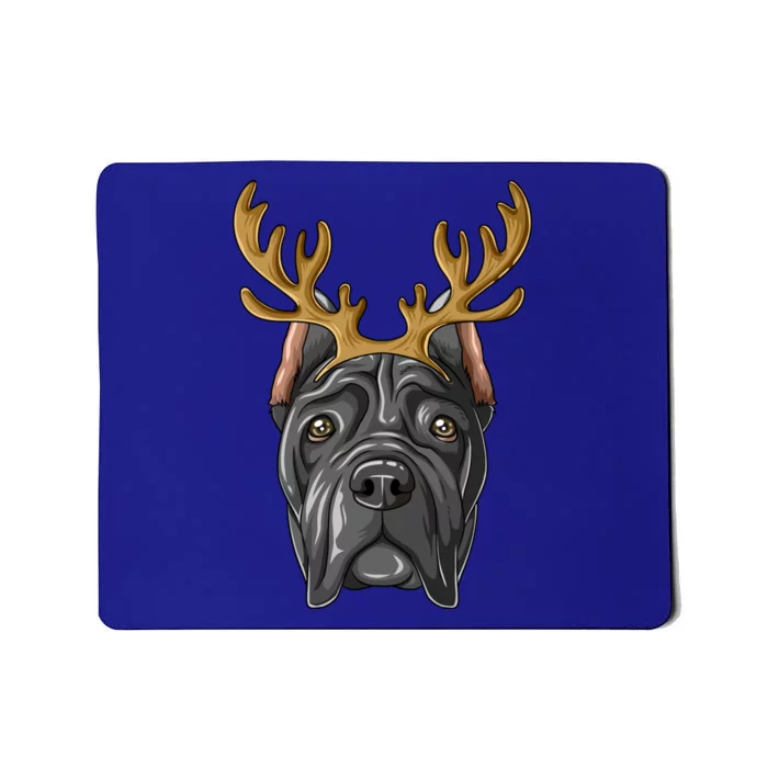 Cane Corso Reindeer Antlers Christmas Cane Corso Gift Mousepad