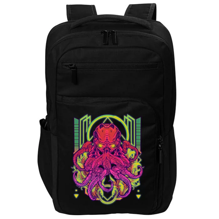 Cool Cybernetic Robot Octopus Squid Impact Tech Backpack