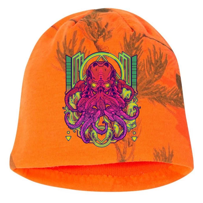 Cool Cybernetic Robot Octopus Squid Kati - Camo Knit Beanie