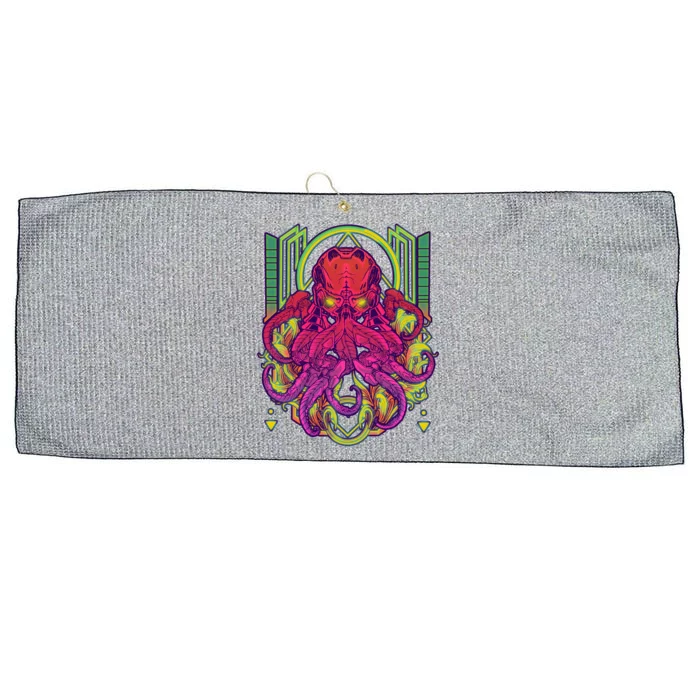 Cool Cybernetic Robot Octopus Squid Large Microfiber Waffle Golf Towel