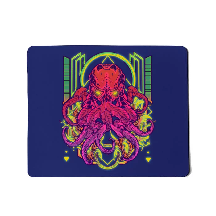 Cool Cybernetic Robot Octopus Squid Mousepad