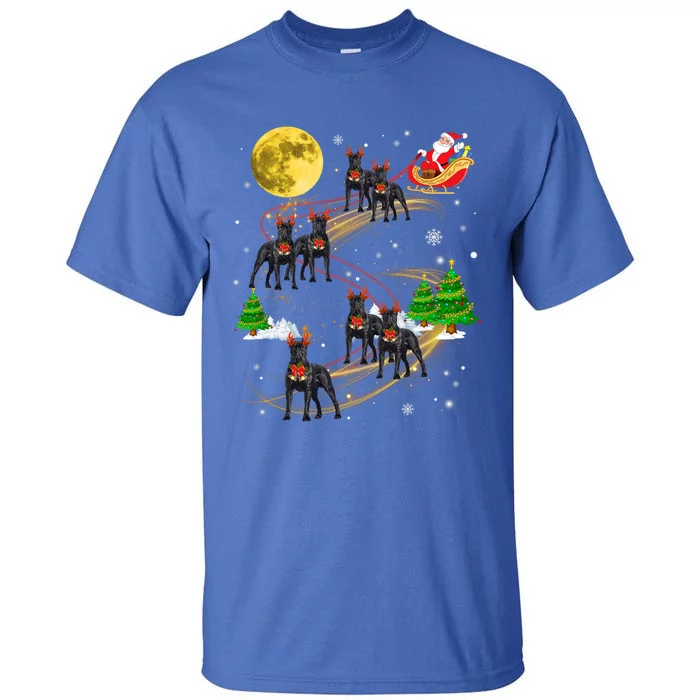 Cane Corso Reindeer Christmas Dog Riding Santa Xmas Gift Great Gift Tall T-Shirt