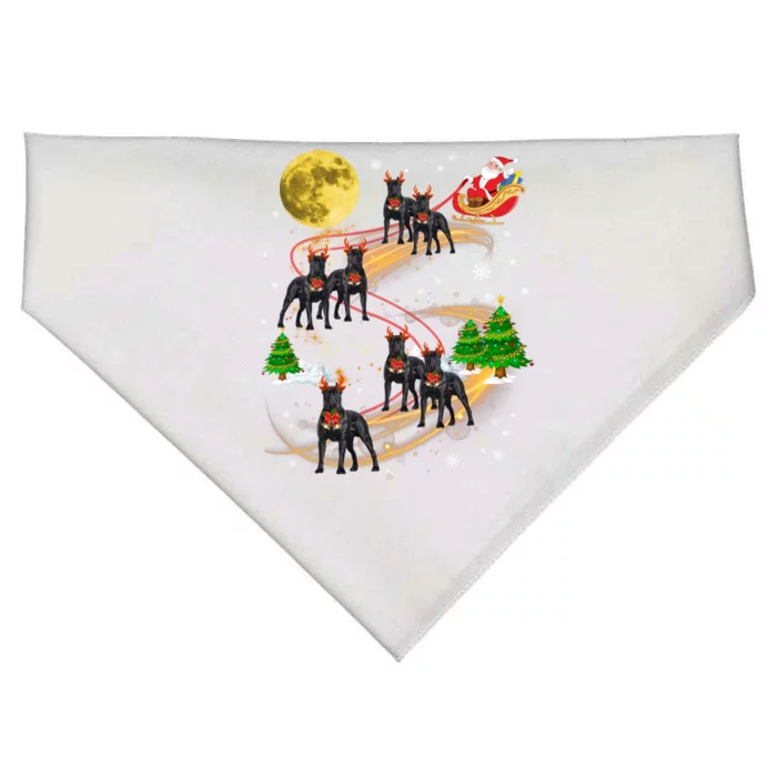 Cane Corso Reindeer Christmas Dog Riding Santa Xmas Gift Great Gift USA-Made Doggie Bandana