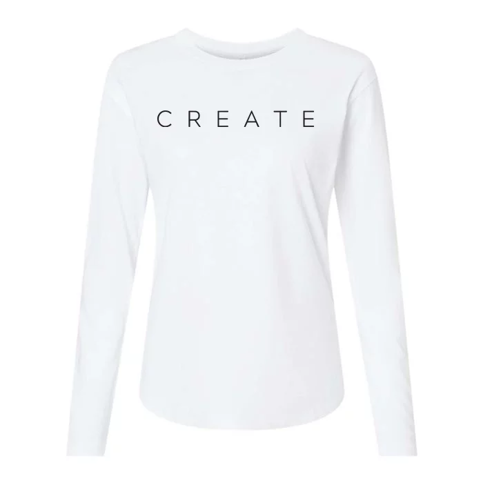 Create Womens Cotton Relaxed Long Sleeve T-Shirt