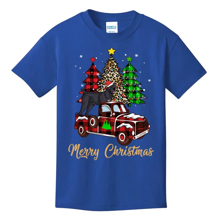 Cane Corso Riding Xmas Truck Merry Christmas Dog Lover Funny Gift Kids T-Shirt