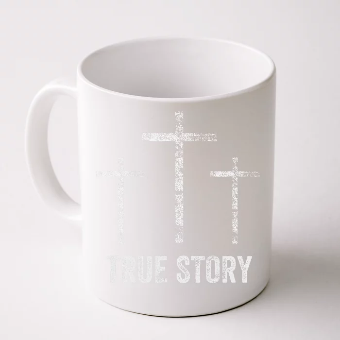 Christian Christmas Resurrection Day Jesus Three Crosses Front & Back Coffee Mug